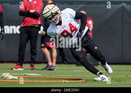 San Francisco 49ers' Tomasi Laulile during an NFL preseason football game  against the Green Bay Packers in Santa Clara, Calif., Friday, Aug. 12, 2022.  (AP Photo/Godofredo A. Vásquez Stock Photo - Alamy