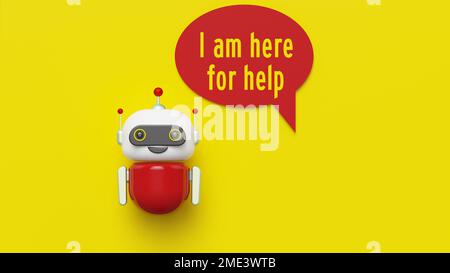 Chatbot and help concept. Stock Photo