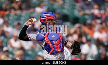 This is a 2023 photo of Jonah Heim of the Texas Rangers baseball team. This  image reflects the Texas Rangers active roster as of Tuesday, Feb. 21, 2023,  when this image was