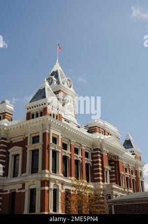 Courthouse in Johnson County, Franklin, Indiana Stock Photo