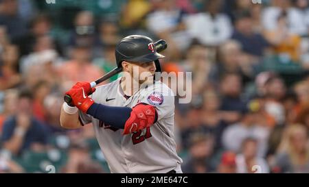 This is a 2021 photo of Ryan Jeffers of the Minnesota Twins baseball team.  This image reflects the Minnesota Twins active roster as of Friday, Feb.  26, 2021 when this image was