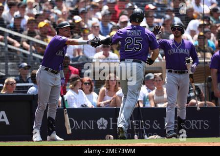 Colorado Rockies' Charlie Blackmon plays during a baseball game, Friday,  April 21, 2023, in Philadelphia. (AP Photo/Matt Slocum Stock Photo - Alamy