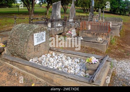 The grave of Jack Riley, the famed Man from Snowy River Stock Photo