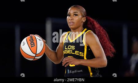 Los Angeles Sparks guard Te'a Cooper (2) poses during media day, Wednesday,  Apr. 27, 2022, in Torrance, Calif Stock Photo - Alamy