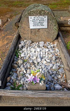 The grave of Jack Riley, the famed Man from Snowy River Stock Photo