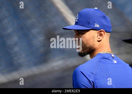 Washington Nationals' Dee Strange-Gordon works out during batting practice  before a baseball game against the Los Angeles Dodgers, Monday, May 23,  2022, in Washington. (AP Photo/Nick Wass Stock Photo - Alamy