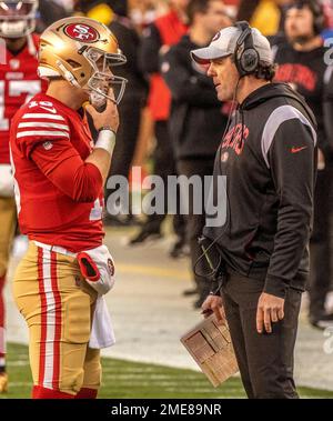 Santa Clara, California, USA. 22nd Jan, 2023. Dallas Cowboys quarterback  Dak Prescott (4) on Sunday, January 22, 2023, at Levis Stadium in Santa  Clara, California. The 49ers defeated the Cowboys 19-12 in