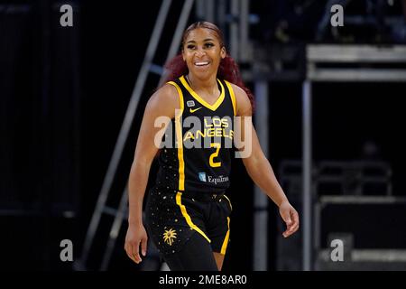 Los Angeles Sparks guard Te'a Cooper (2) poses during media day, Wednesday,  Apr. 27, 2022, in Torrance, Calif Stock Photo - Alamy