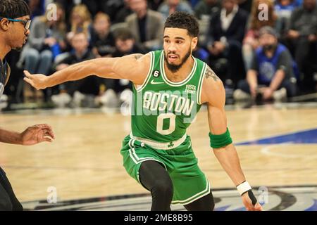 Orlando, Florida, USA, January 23, 2023, Boston Celtics forward Jayson Tatum #0 during the first half at the Amway Center.  (Photo Credit:  Marty Jean-Louis) Credit: Marty Jean-Louis/Alamy Live News Stock Photo