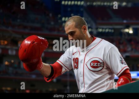 Joey Votto *Game-Used* Jersey -- Worn By Joey Votto For 1,000th Career RBI  -- SD vs. CIN on 06/30/2021