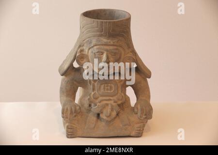 Monte Album, Ancient Zapotec Vessel, Corn God Impersonator, 200 AD Stock Photo