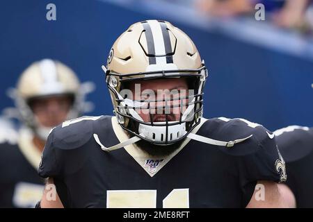 New Orleans Saints offensive tackle Trevor Penning (70) runs through drills  at the NFL team's football training camp in Metairie, La., Wednesday, Aug.  2, 2023. (AP Photo/Gerald Herbert Stock Photo - Alamy