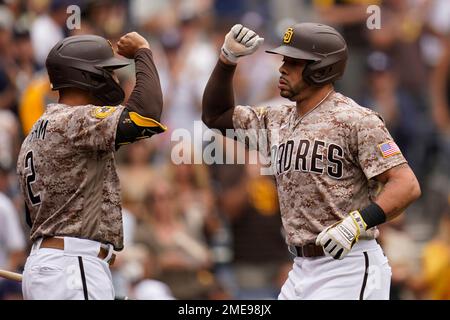 Denver, United States . 16th Aug, 2021. San Diego Padres outfielder Tommy  Pham (28) takes batting practice before an MLB regular season game against  the Colorado Rockies, Monday, August 16, 2021, in