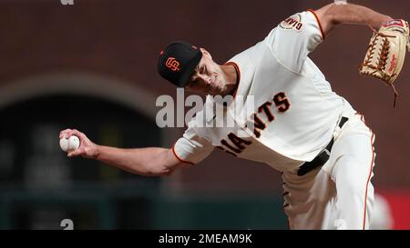 San Francisco Giants pitcher Tyler Beede works against the Colorado Rockies  during the first inning of a baseball game Thursday, Sept. 26, 2019, in San  Francisco. (AP Photo/Tony Avelar Stock Photo - Alamy