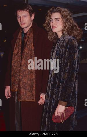 Brooke Shields and Liam Neeson in the early 90's. © RTTalesnick