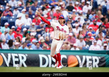 Philadelphia Phillies' Alec Bohm plays during a baseball game, Friday,  Sept. 23, 2022, in Philadelphia. (AP Photo/Matt Slocum Stock Photo - Alamy