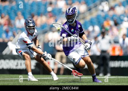 Cannons' Reece Eddy (9) during a Premier Lacrosse League game against the  Redwoods, Friday, June 4, 2021 in Foxborough, Mass. (AP Photo/Vera  Nieuwenhuis Stock Photo - Alamy