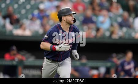 Minnesota Twins' Ryan Jeffers runs the bases on his solo home run against  the Chicago White Sox in the fourth inning of a baseball game Friday, July  21, 2023, in Minneapolis. (AP