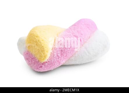 Twisted marshmallow isolated on white background Stock Photo - Alamy