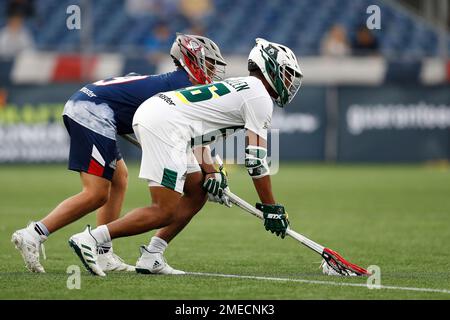 Cannons' Reece Eddy (9) during a Premier Lacrosse League game against the  Redwoods, Friday, June 4, 2021 in Foxborough, Mass. (AP Photo/Vera  Nieuwenhuis Stock Photo - Alamy