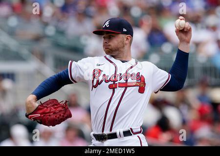 This is a 2021 photo of Brian Snitker of the Atlanta Braves baseball team.  This image reflects the Atlanta Braves active roster as of Friday, Feb. 26,  2021 when this image was