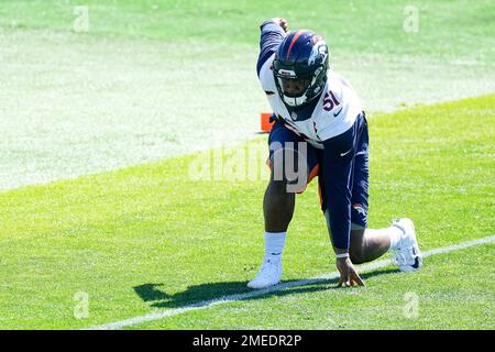 Los Angeles Rams quarterback Bryce Perkins against the Denver Broncos  during the first half of an NFL preseason football game, Saturday, Aug. 28,  2021, in Denver. (AP Photo/David Zalubowski Stock Photo - Alamy