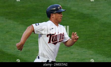 This is a 2021 photo of Rob Refsnyder of the Minnesota Twins baseball team.  This image reflects the Minnesota Twins active roster as of Friday, Feb.  26, 2021 when this image was