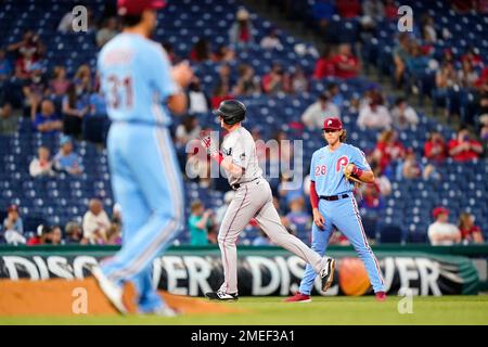 San Diego Padres' Matt Carpenter plays during a baseball game, Sunday, July  16, 2023, in Philadelphia. (AP Photo/Matt Slocum Stock Photo - Alamy