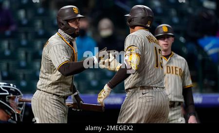 CLEVELAND, OH - MAY 04: San Diego Padres first baseman Eric Hosmer