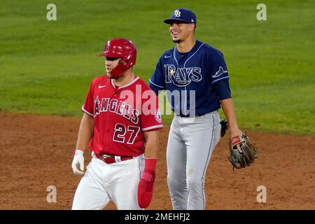 This is a 2021 photo of Willy Adames of the Tampa Bay Rays baseball team.  This image reflects the Tampa Bay Rays active roster as of Monday, Feb. 22,  2021 when this