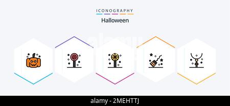 Halloween 25 FilledLine icon pack including holiday. easter. halloween.  cross. magic Stock Vector Image & Art - Alamy