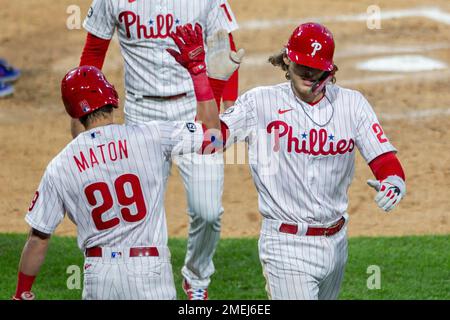 Nick Maton hilariously details emergency toilet trip right before Phillies  walk-off RBI