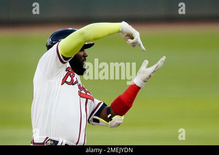 Photos: Strike a pose! Braves DH Marcel Ozuna poses after a huge offensive  night in NLCS Game 4