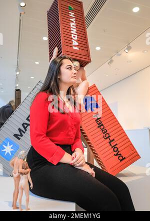 London, UK. 24th Jan, 2023. Staff with Easy Caryatid, 2022. Scottish sculptor David Mach returns to London to showcase monumental pieces in his exhibition Heavy Metal, displayed with Pangolin London until 25th March 2023. Credit: Imageplotter/Alamy Live News Stock Photo