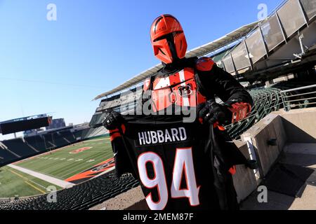 Cincinnati Bengals new NFL football uniforms are unveiled at Paul Brown  Stadium in Cincinnati, Monday, April 19, 2021. (AP Photo/Aaron Doster Stock  Photo - Alamy