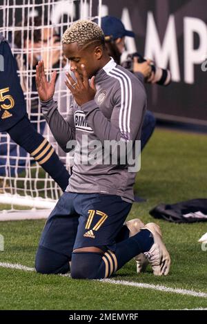 The Philadelphia Union professional football soccer team and players versus  Deportivo Saprissa during the CONCACAF Champions League Stock Photo - Alamy