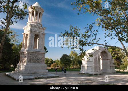 France, Bouches-du-Rhone, Saint-Remy-de-Provence, ancient Glanum Stock Photo