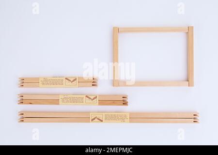Craft bar frames on white background Stock Photo