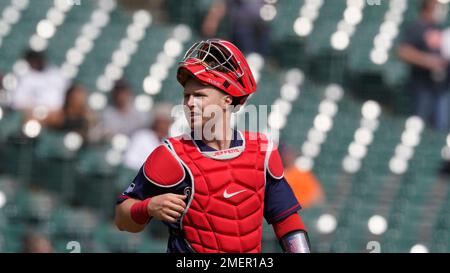 This is a 2021 photo of Tzu-Wei Lin of the Minnesota Twins baseball team.  This image reflects the Minnesota Twins active roster as of Friday, Feb.  26, 2021 when this image was