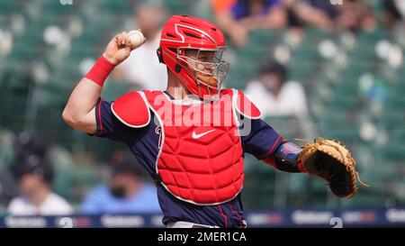 Minnesota Twins' Ryan Jeffers plays during a baseball game, Friday, Aug.  11, 2023, in Philadelphia. (AP Photo/Matt Slocum Stock Photo - Alamy