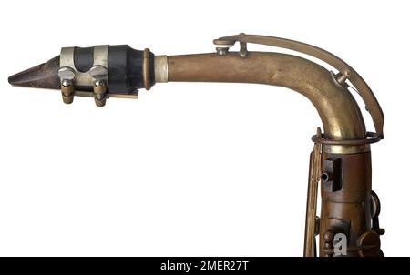 e flat alto saxophone, made by Adolphe Sax, Paris, France, circa 1859 Stock Photo