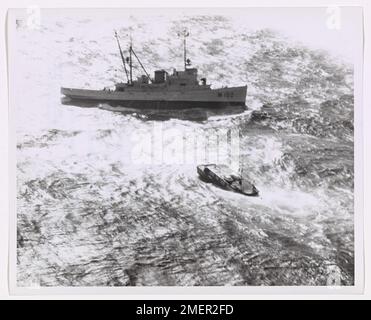 The Coast Guard Cutter AVOYAL rescues sailors from the distressed ...