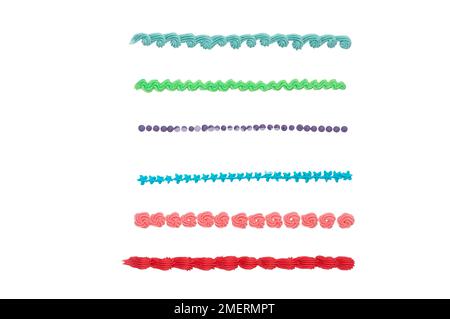 Fondant icing patterns, cake decorations Stock Photo - Alamy