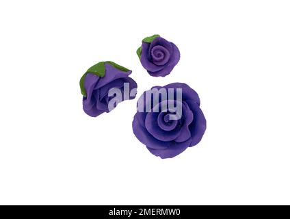 Begonia cake decorations, edible Stock Photo