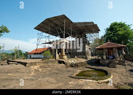 Central Province, Gadaladeniya Temple, Kandy, Sri Lanka Stock Photo