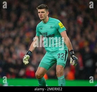 03 Jan 2023 - Arsenal v Newcastle United - Premier League - Emirates Stadium  Newcastle United's Nick Pope during the Premier League match against Arsenal. Picture : Mark Pain / Alamy Live News Stock Photo