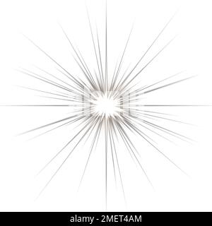 3D rendering of the sun and rays isolated on white Stock Photo - Alamy