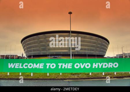 OVO Hydro Arena Exhibition Way, Stobcross Rd, Glasgow G3 8YW Stock Photo