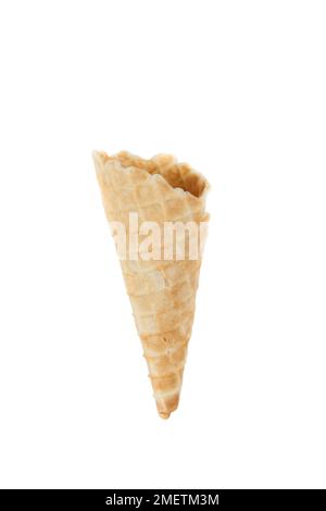 Cornet; shell for serving scoops of ice cream - photo on white ...