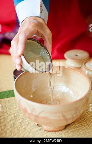 The Tea Book, Korean Tea Ceromony Stock Photo